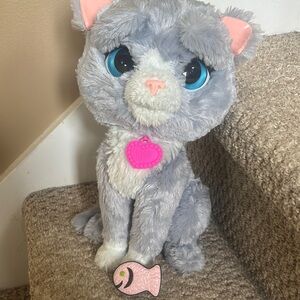 Gray Plush Cat Toy